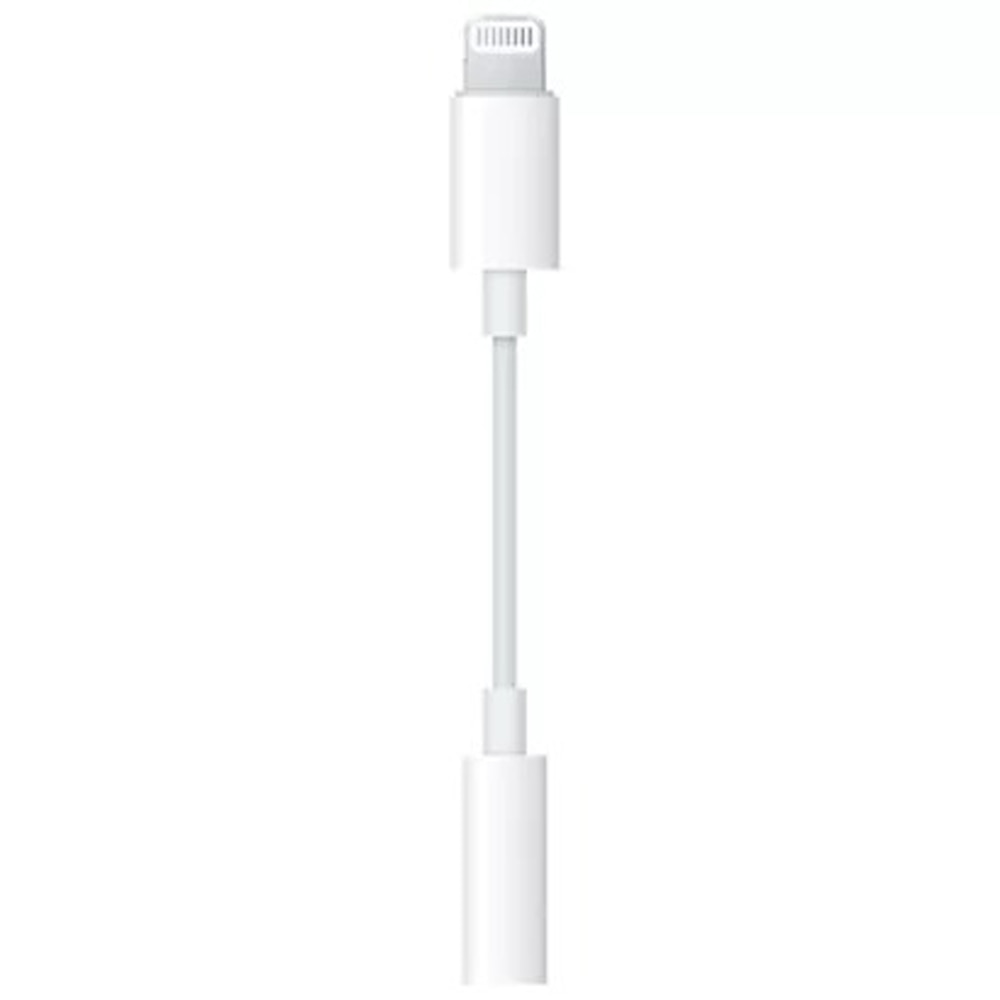 Adaptador Apple de Lightning para conector de fones de ouvido de 3,5 mm Adaptador Apple de Lightning para conector de fones de ouvido de 3,5 mm
