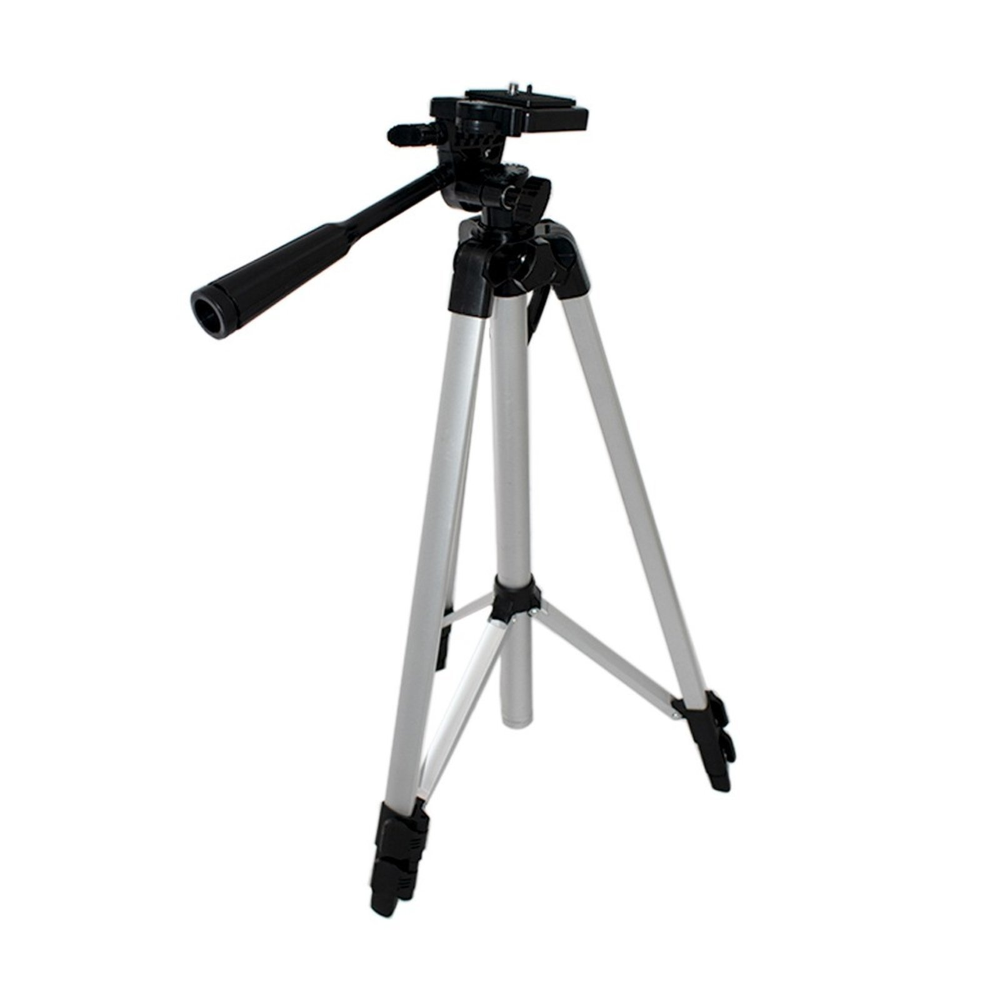 Tripé Para Câmera Fotográfica Filmadora 1,30M Alumínio + Bolsa Tripé Para Câmera Fotográfica Filmadora 1,30M Alumínio + Bolsa