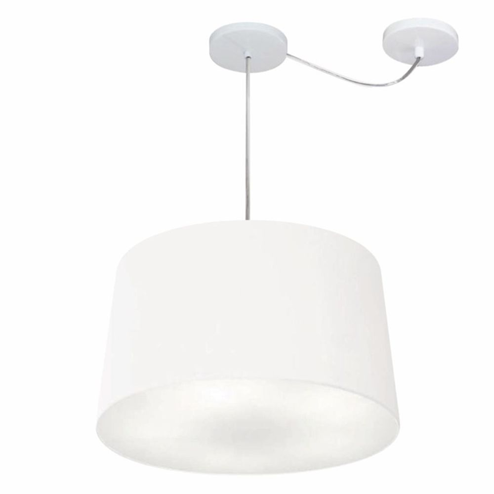 Pendente Cone Com Desvio Md-4277 Cúpula 30/40x45cm Branco - Bivolt Pendente Cone Com Desvio Md-4277 Cúpula 30/40x45cm Branco - Bivolt