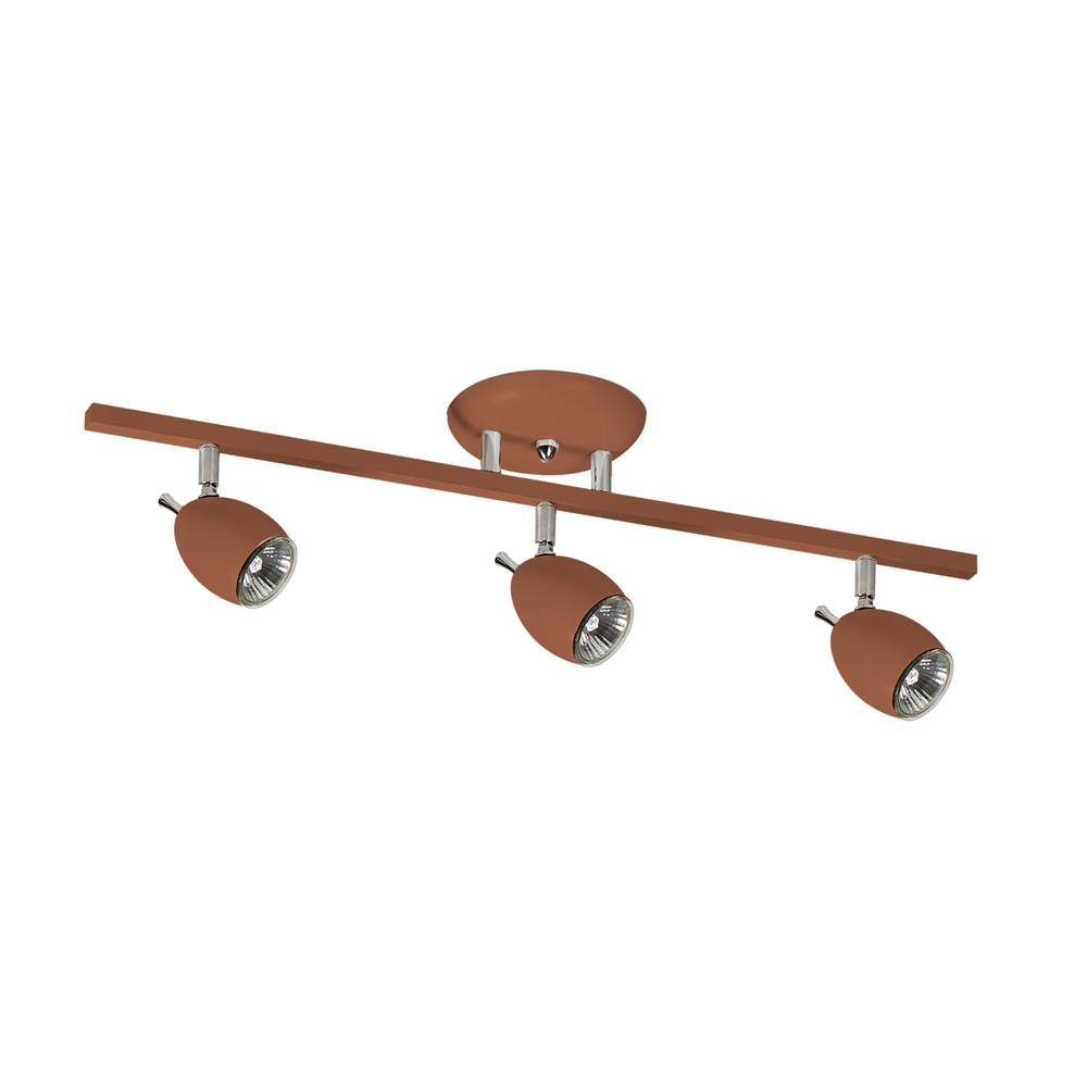 Spot De Sobrepor Para 3 Lâmpadas Gu10 Cor Spt Zo03 Cobre Spot De Sobrepor Para 3 Lâmpadas Gu10 Cor Spt Zo03 Cobre