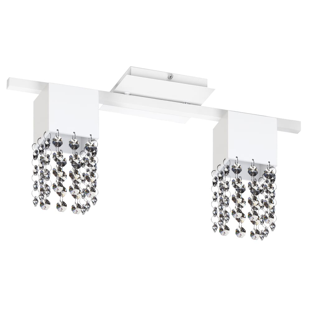 Spot De Sobrepor Para 2 Lâmpadas E27 Design Spt3282 Branca Spot De Sobrepor Para 2 Lâmpadas E27 Design Spt3282 Branca