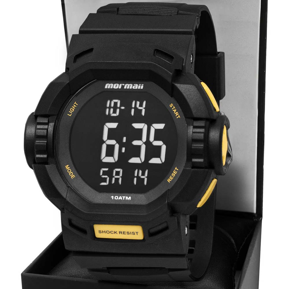 Relógio Digital Mormaii Masculino Wave Esportivo MO6710AB/8Y Relógio Digital Mormaii Masculino Wave Esportivo MO6710AB/8Y