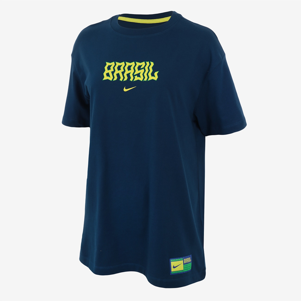 Camiseta Nike Brasil Swoosh Feminina da Nike com menor preço