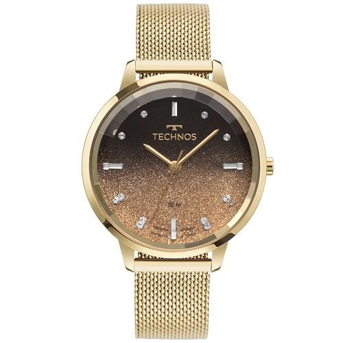 Relógio Technos Feminino Crystal Dourado - 2036MRR/1T 2036MRR/1T Relógio Technos Feminino Crystal Dourado - 2036MRR/1T 2036MRR/1T