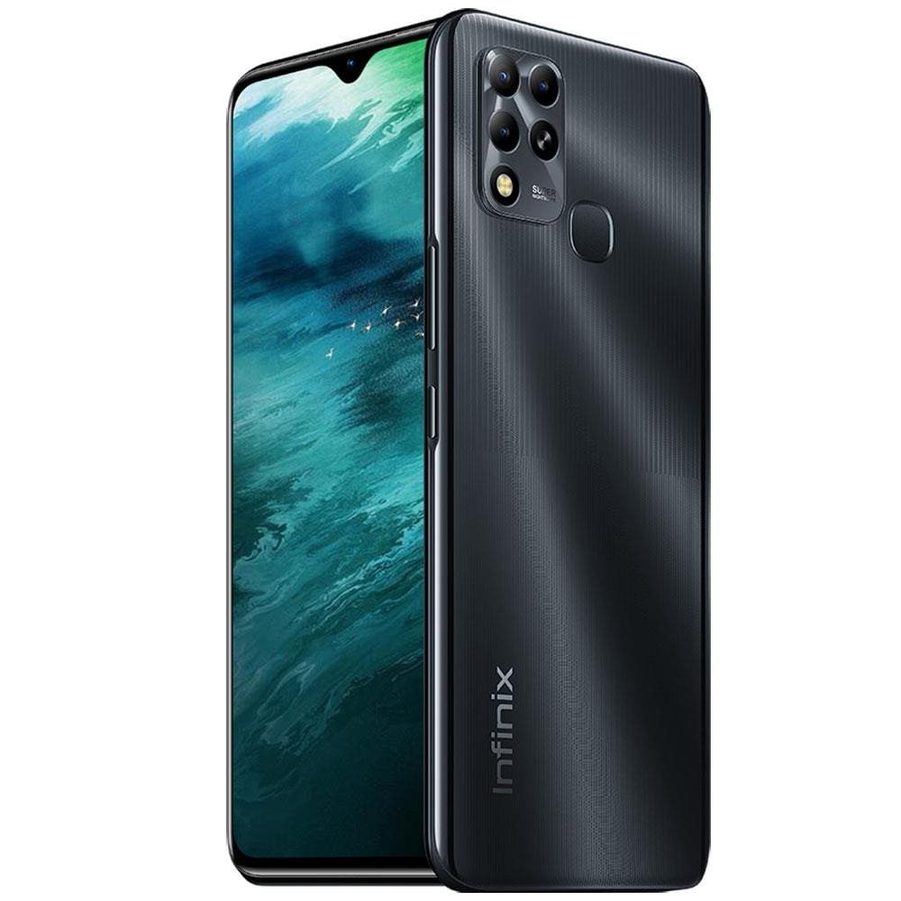Smartphone Infinix Hot 11 Preto 128GB, 4GB RAM, Câmera Tripla até 50 MP, Bateria de 6000 mAh,Tela 6,82 de 90 Hz HD , Dual Chip