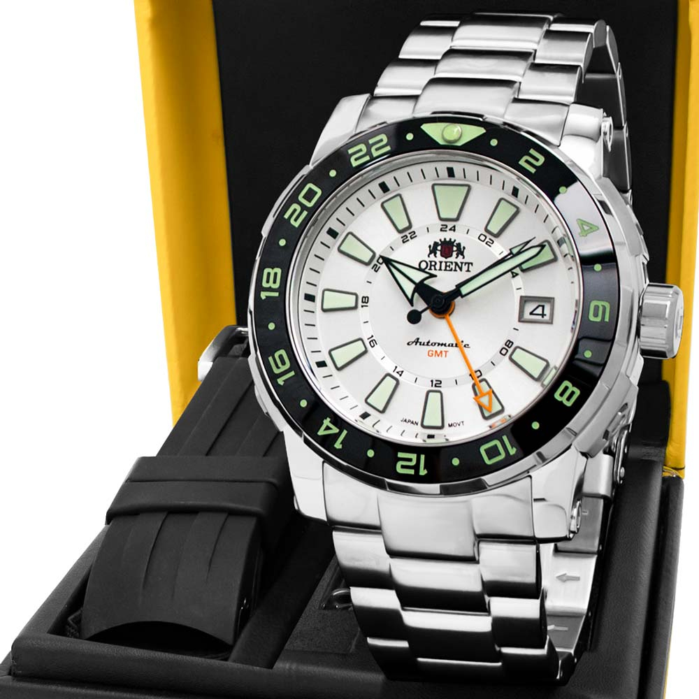Relógio Orient Masculino Automático Troca Pulseira NH3SS002S1SX Relógio Orient Masculino Automático Troca Pulseira NH3SS002S1SX