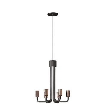 Pendente Epoca Preto/Branco Anel Polido - T.Y Iluminação Pendente Epoca Preto/Branco Anel Polido - T.Y Iluminação