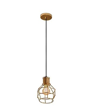 Pendente Aramado Venus Cobre Metalizado 1 Lamp - Nacional Iluminação Pendente Aramado Venus Cobre Metalizado 1 Lamp - Nacional Iluminação