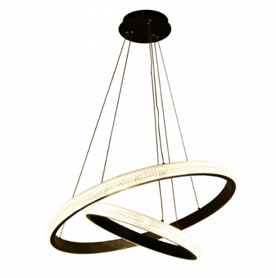 Pendente Led Anilla Sand Black 2 Anéis Pendente Led Anilla Sand Black 2 Anéis