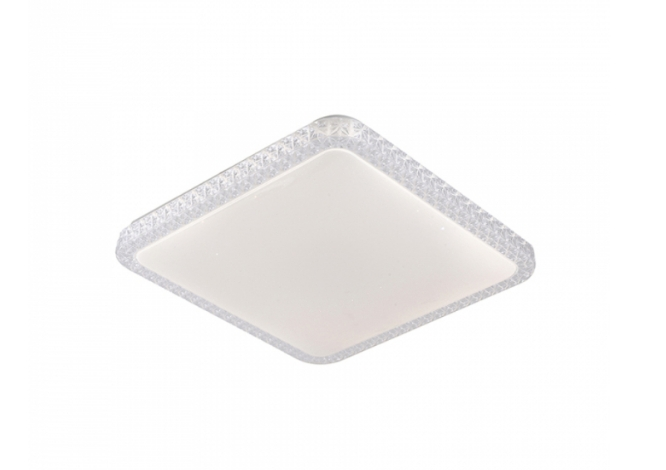 Plafon Led Fiann 34Cm Quadrado Branco Sobrepor - Hevvy Plafon Led Fiann 34Cm Quadrado Branco Sobrepor - Hevvy