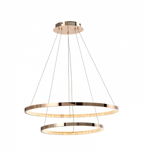 Pendente Dourado Com 2 Anéis - Hevvy Pendente Dourado Com 2 Anéis - Hevvy