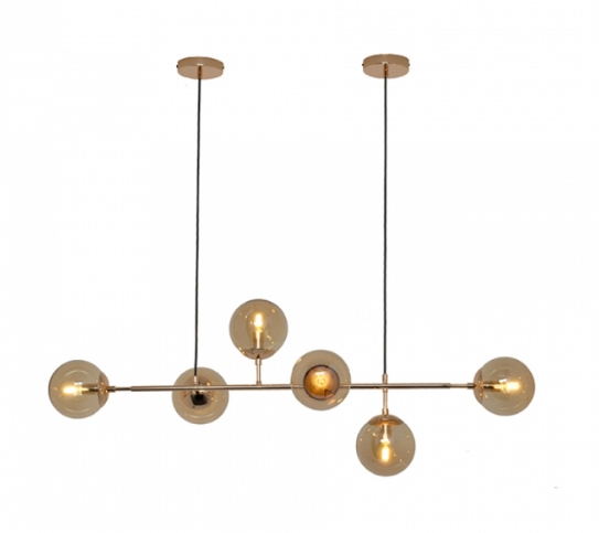 Pendente Ortus 6 L. E14 Amber - Hevvy Pendente Ortus 6 L. E14 Amber - Hevvy