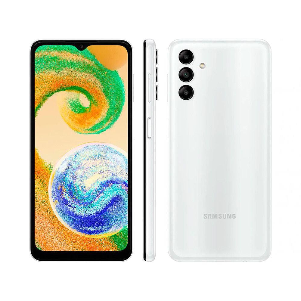 Smartphone Samsung Galaxy A04s 64GB 4G - Octa-Core 4GB RAM 6,5 Polegadas Câmera Tripla + Selfie 5MP - Branco Smartphone Samsung Galaxy A04s 64GB 4G - Octa-Core 4GB RAM 6,5 Polegadas Câmera Tripla + Selfie 5MP - Branco