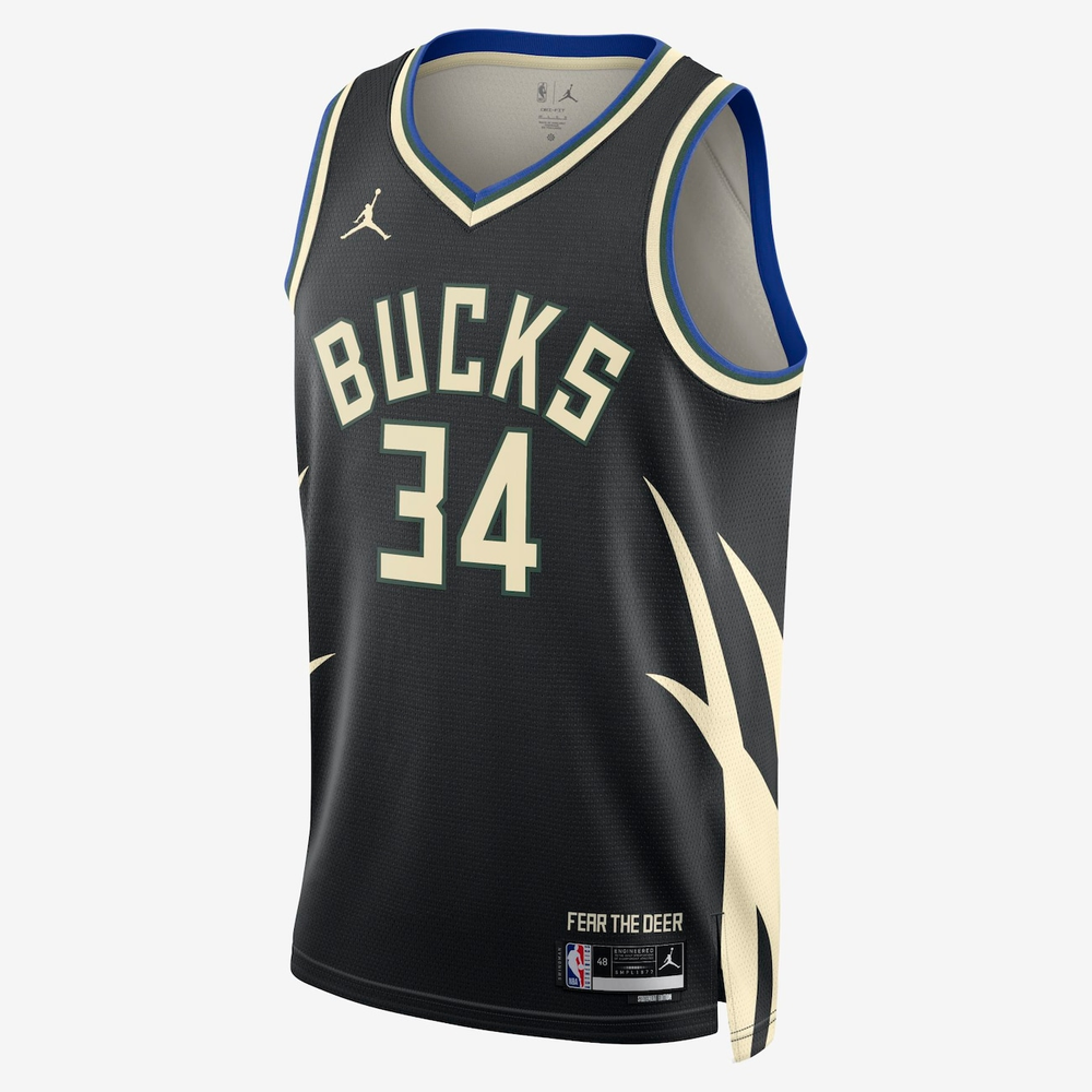 Regata Nike Milwaukee Bucks Statement Edition 2022/23 Masculina Regata Nike Milwaukee Bucks Statement Edition 2022/23 Masculina