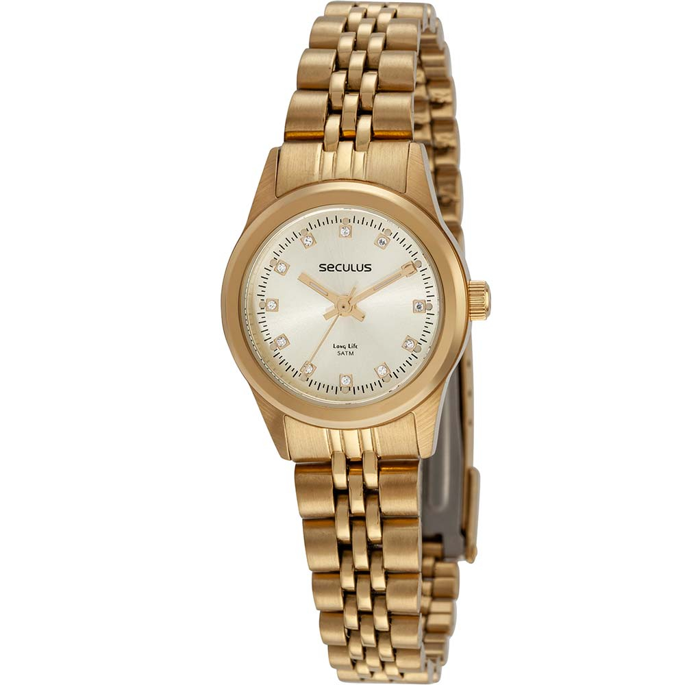Relógio Seculus Feminino Long Life 44052LPSVDA1 Relógio Seculus Feminino Long Life 44052LPSVDA1