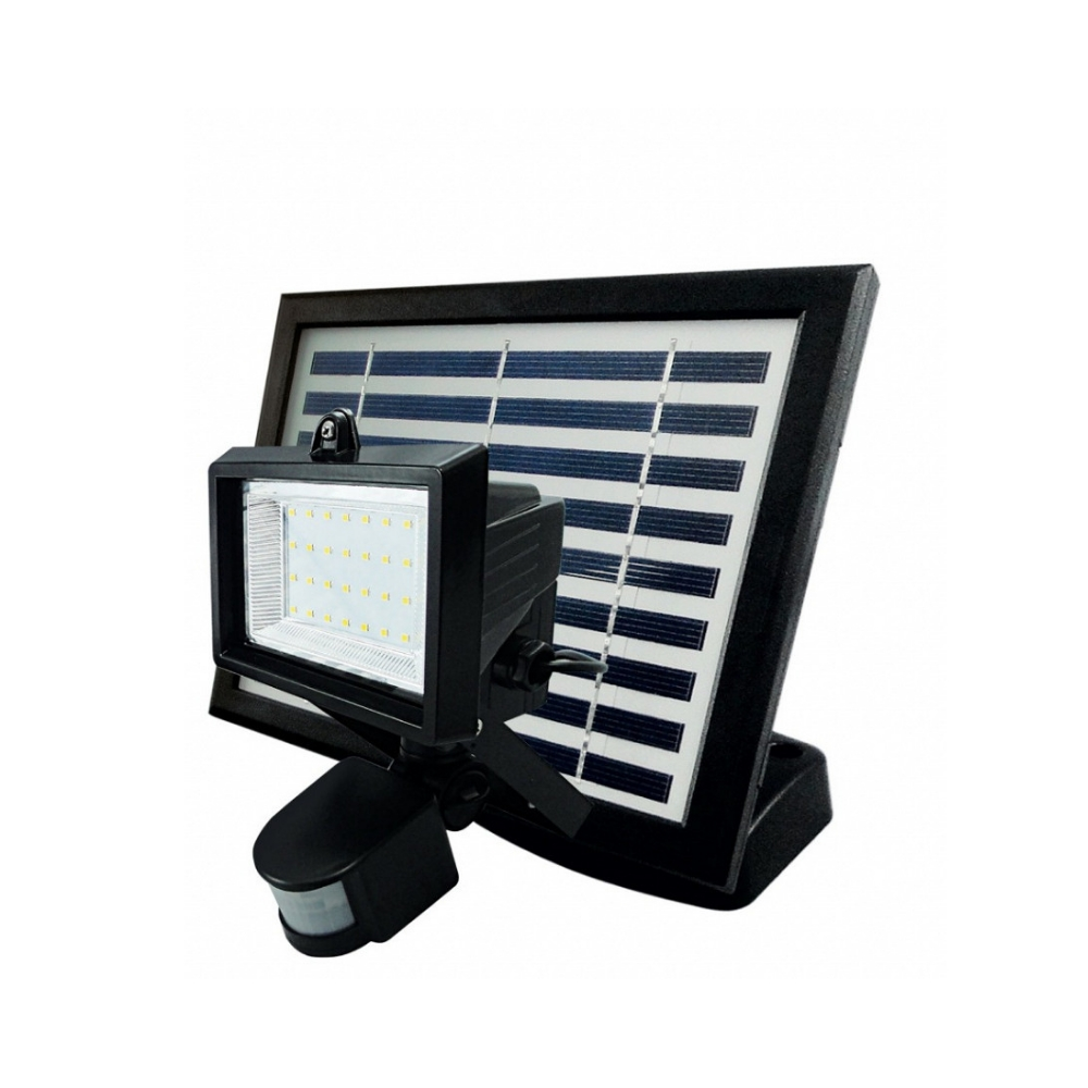 Refletor Led Taschibra Placa Solar+Sensor Presença Prime 02 IP44 Preto 6500K Luz Fria Refletor Led Taschibra Placa Solar+Sensor Presença Prime 02 IP44 Preto 6500K Luz Fria