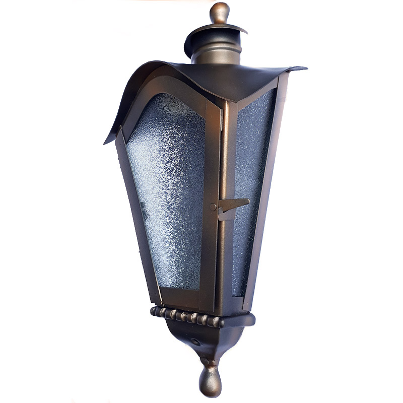 Arandela De Ferro Colonial Sinhá Meia Taça Cor Cobre Arandela De Ferro Colonial Sinhá Meia Taça Cor Cobre