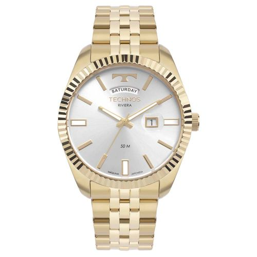 Relógio Technos Masculino Riviera Dourado - 2350AJ/1K 2350AJ/1K Relógio Technos Masculino Riviera Dourado - 2350AJ/1K 2350AJ/1K