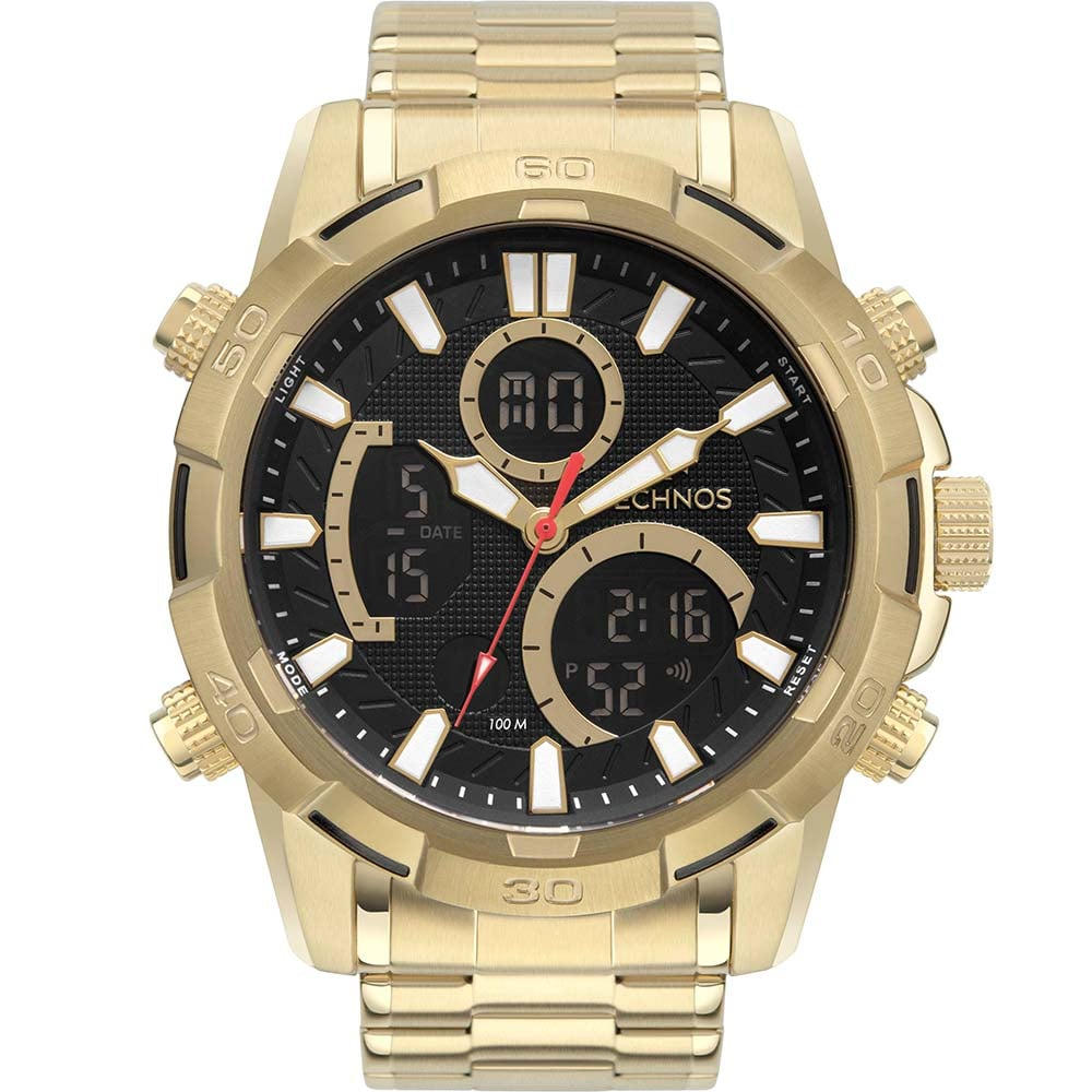 Relógio Technos Masculino Digitech Dourado - BJK704AA/1P BJK704AA/1P