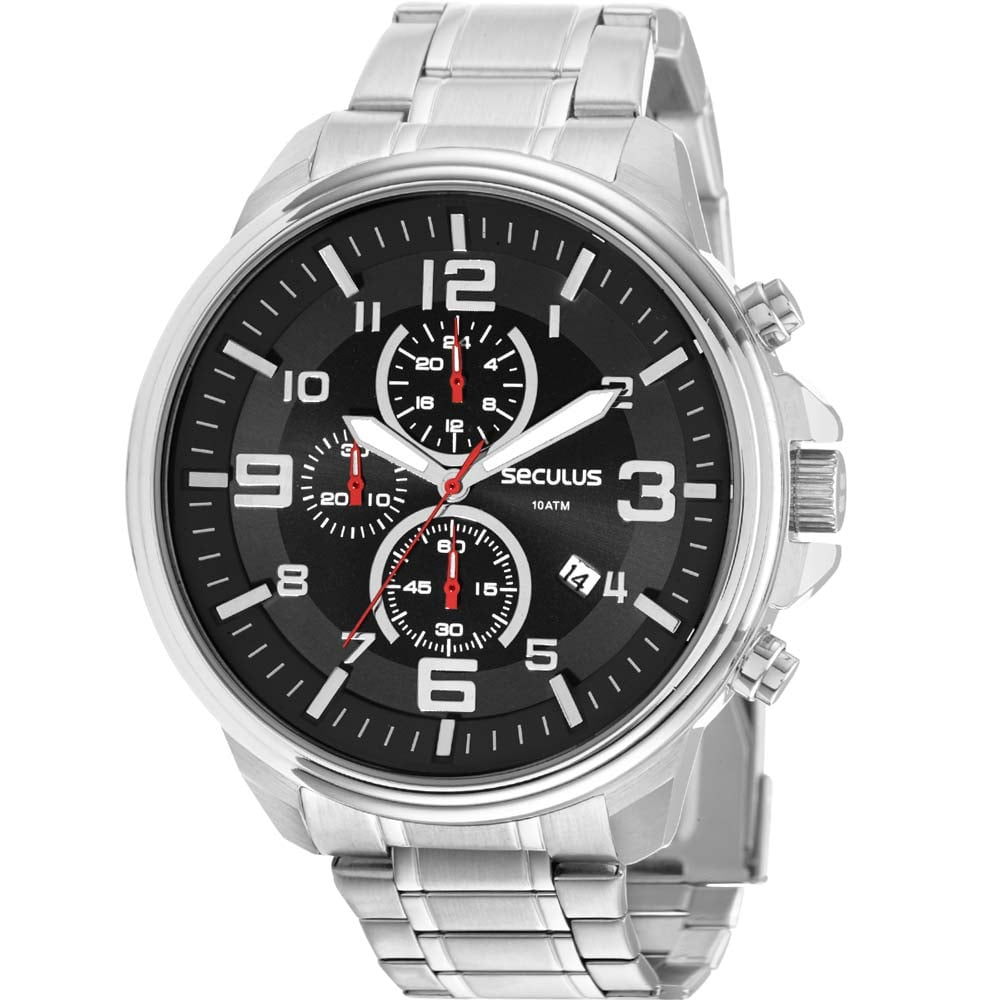 Relógio Seculus Masculino Cronógrafo 44107G0SVNA1 Relógio Seculus Masculino Cronógrafo 44107G0SVNA1