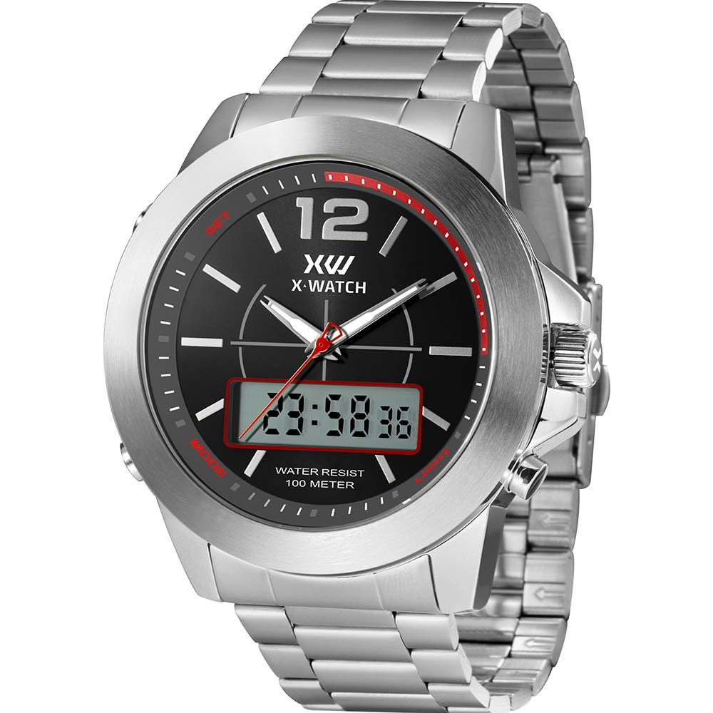 Relógio X-Watch Masculino Anadigi XMSSA012P2SX