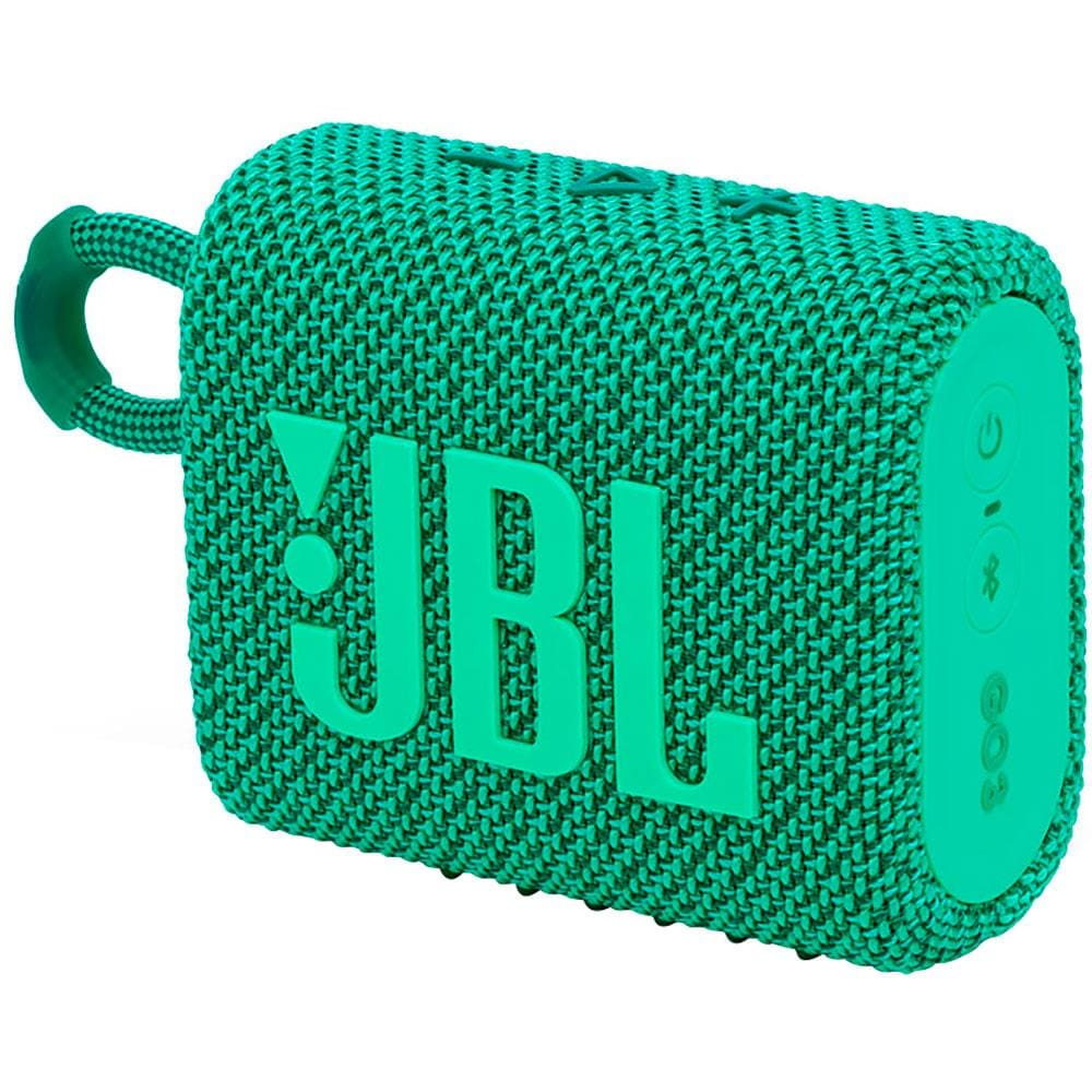 Caixa de Som Portátil JBL GO3 Eco À prova dágua - Verde Caixa de Som Portátil JBL GO3 Eco À prova dágua - Verde