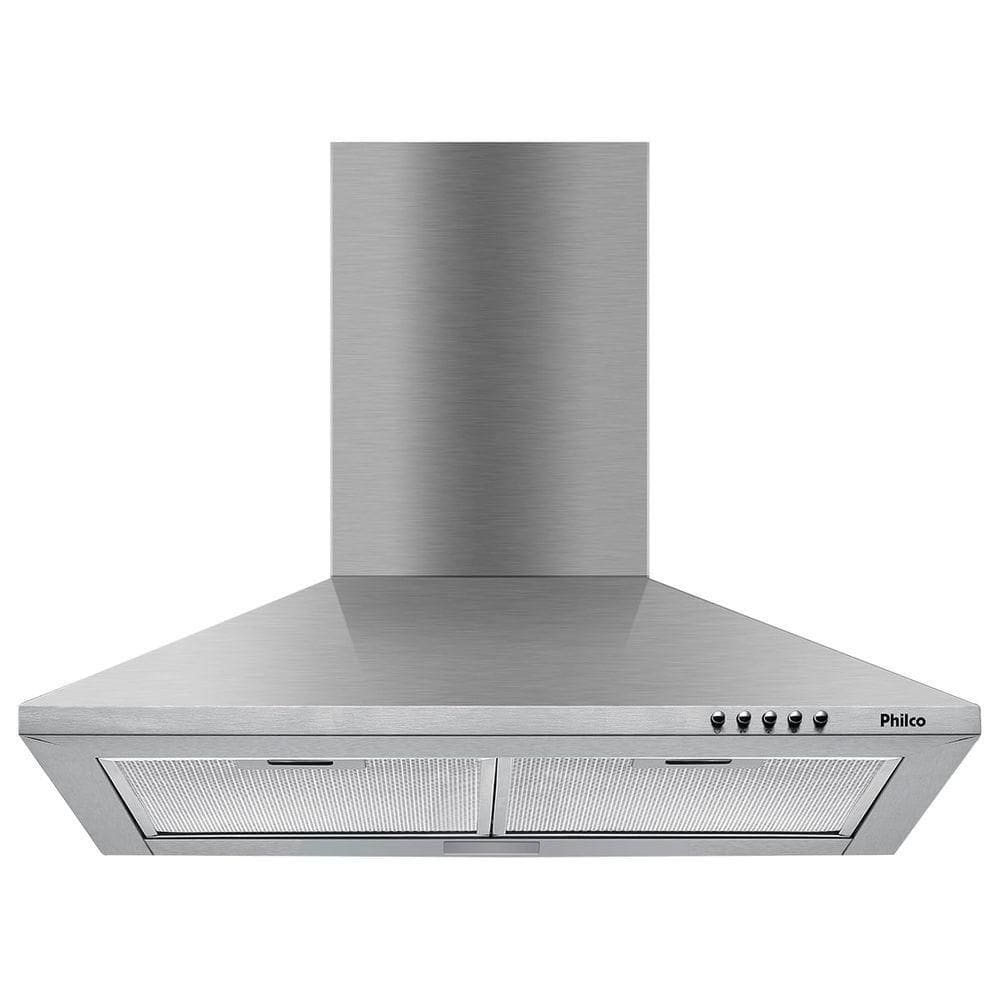 Coifa Pirâmide Philco 60cm Inox Depurador E Exaustor PCO62I 220V - 220V Coifa Pirâmide Philco 60cm Inox Depurador E Exaustor PCO62I 220V - 220V