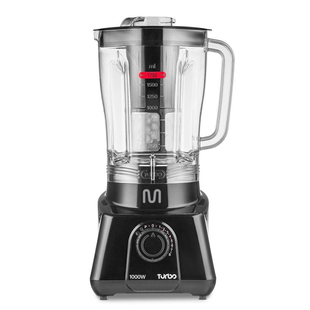 Liquidificador Turbo 2,6L 8 Velocidades 1000W 127V Preto Multi - LQ1001 - 110V Liquidificador Turbo 2,6L 8 Velocidades 1000W 127V Preto Multi - LQ1001 - 110V