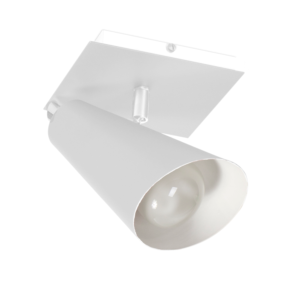 Spot Direcionável PT01 Moderno 17,5x15x15cm1 Un Branco Spot Direcionável PT01 Moderno 17,5x15x15cm1 Un Branco