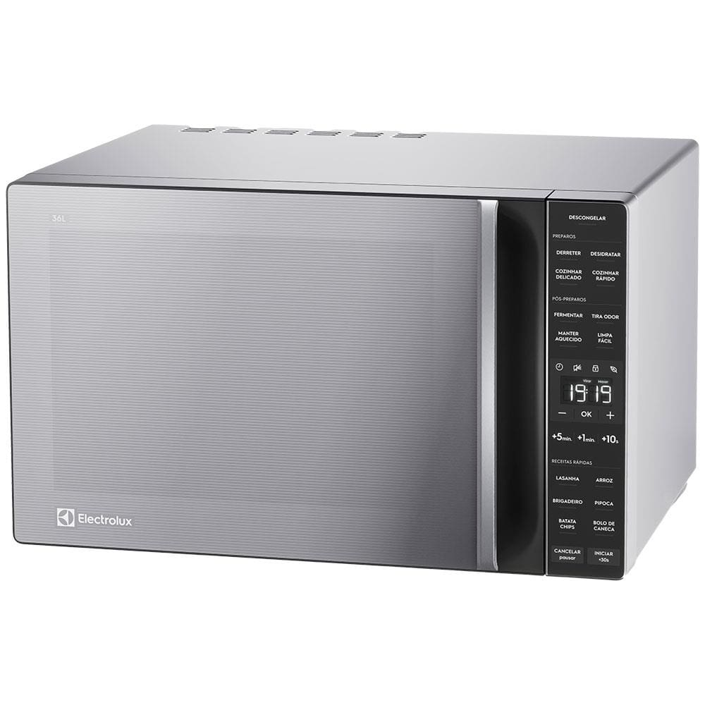 Forno de Micro-ondas Efficient ME36S Funções Fermentar e Manter Aquecido 36 L Electrolux Prata / 220V