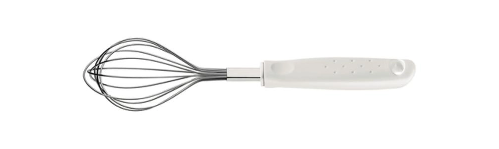 Batedor manual tramontina utilitá 27,4cm aço inox branco