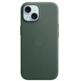Capa para iPhone 15 de Tecido FineWoven com MagSafe Verde-perene - Apple - MT3J3ZM/A