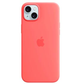 Capa iPhone 15 Plus de Silicone com MagSafe Goiaba - Apple - MT153ZMA