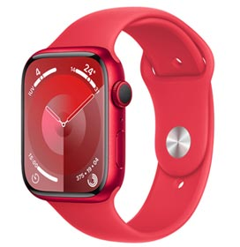 Apple Watch Series 9 (GPS 41 mm) Caixa de Alumínio (PRODUCT)RED, Pulseira Esportiva (PRODUCT)RED P/M