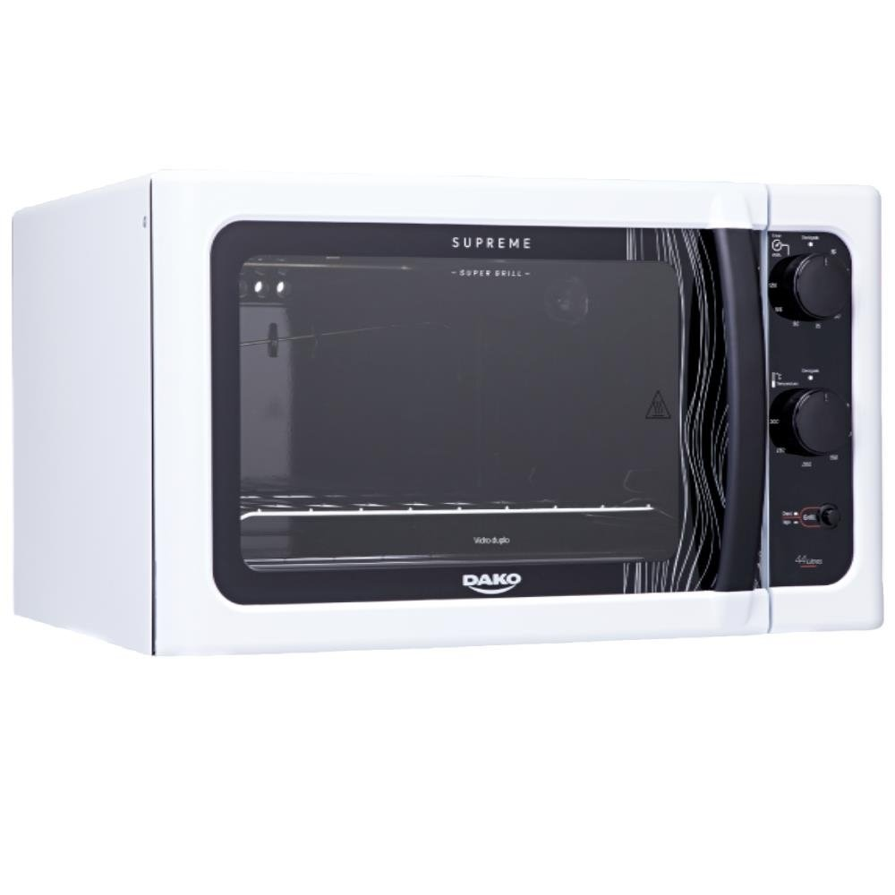 Forno de bancada elétrico Dako Supreme Branco 44 litros com grill dourador - 220v