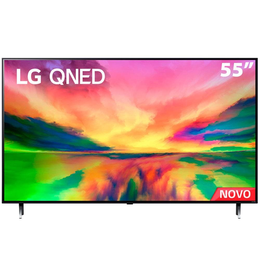 Smart TV 55" 4K LG 55QNED80SRA Quantum Dot NanoCell 120Hz, FreeSync, ThinQ AI, Alexa, Google, 4 HDMIs