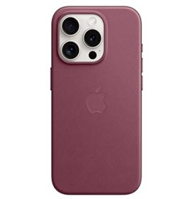 Capa para iPhone 15 Pro com MagSafe em Tecido FineWoven Vermelho Amora - Apple - MT4L3ZM/A