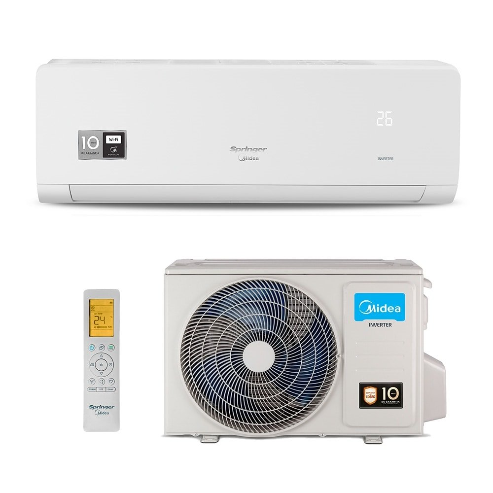 Ar Condicionado Split Hw Inverter Xtreme Save Connect Springer Midea 9000 Btus Quente/frio