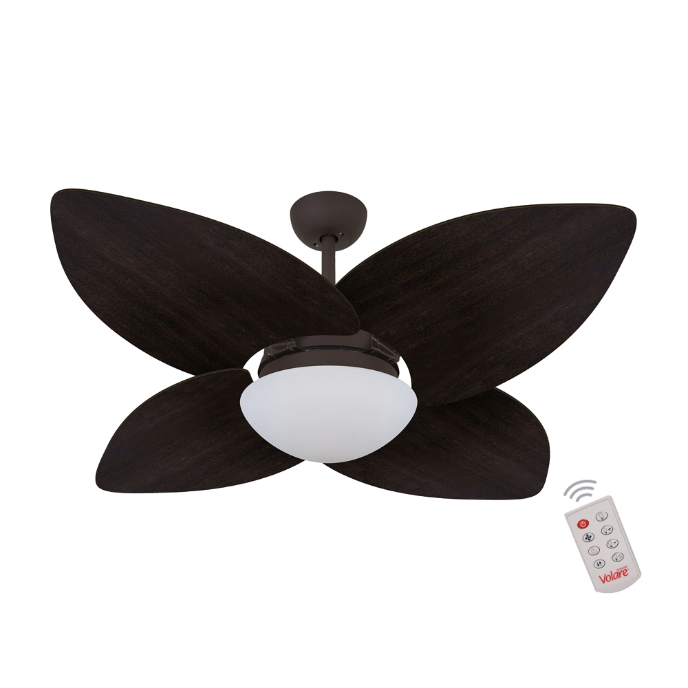 Ventilador de Teto Kovalski Marrom Texturizado 4 Pás Tabaco 127V com Controle Ventilador de Teto Kovalski Marrom Texturizado 4 Pás Tabaco 127V com Controle
