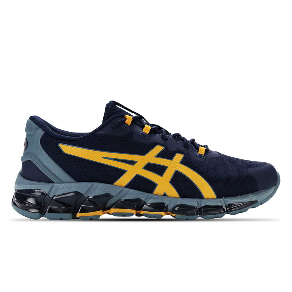 Tênis ASICS GEL-Quantum 360 Direction - Masculino - Azul Marinho e Amarelo Tênis ASICS GEL-Quantum 360 Direction - Masculino - Azul Marinho e Amarelo