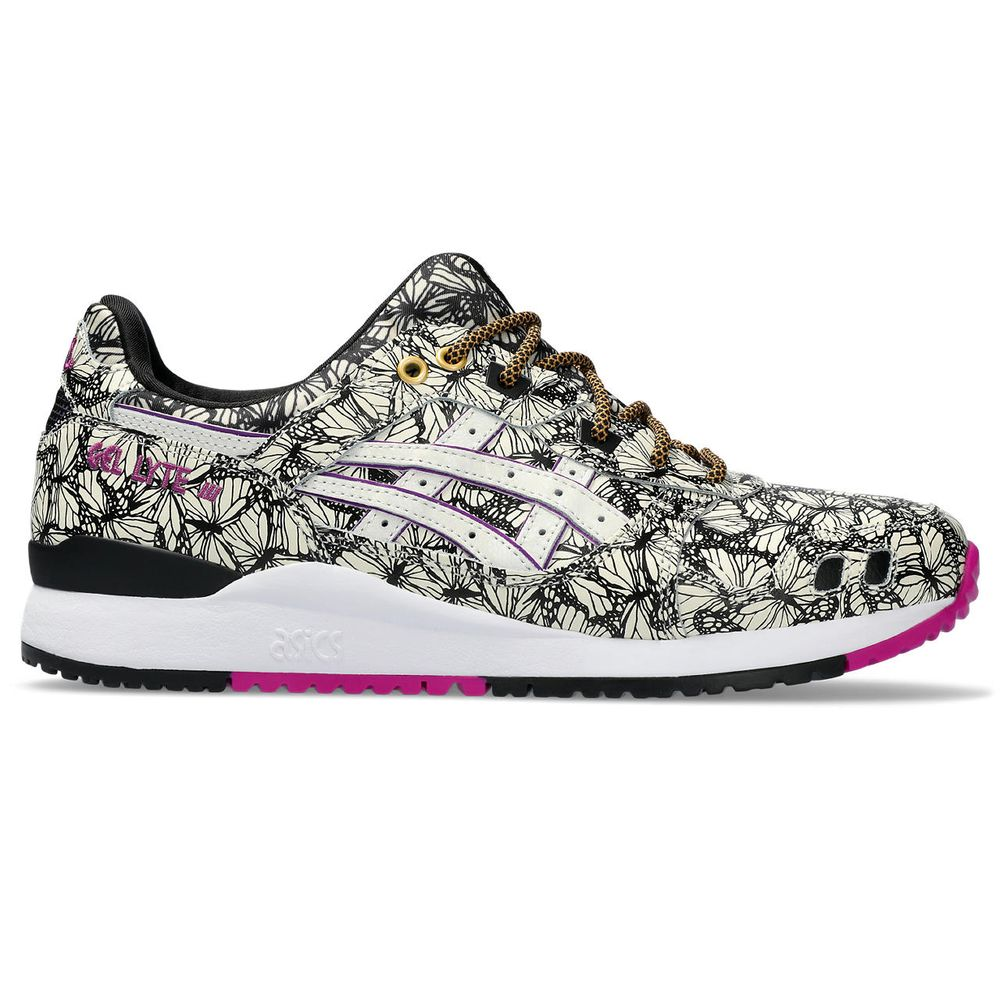 Tênis ASICS GEL-Lyte III OG x ATMOS - Masculino - Bege/Roxo Tênis ASICS GEL-Lyte III OG x ATMOS - Masculino - Bege/Roxo
