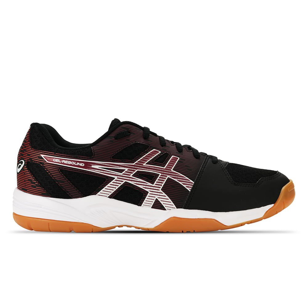 Tênis ASICS GEL-Rebound - Masculino - Preto e Vermelho Tênis ASICS GEL-Rebound - Masculino - Preto e Vermelho