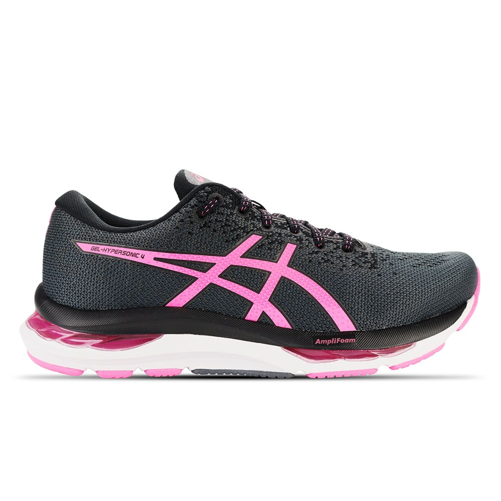 Tênis ASICS GEL-Hypersonic 4 - Feminino - Cinza e Rosa Tênis ASICS GEL-Hypersonic 4 - Feminino - Cinza e Rosa