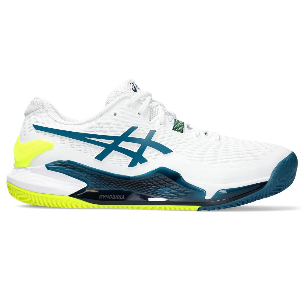 Tênis ASICS GEL-Resolution 9 Clay - Masculino - Branco/Azul Tênis ASICS GEL-Resolution 9 Clay - Masculino - Branco/Azul