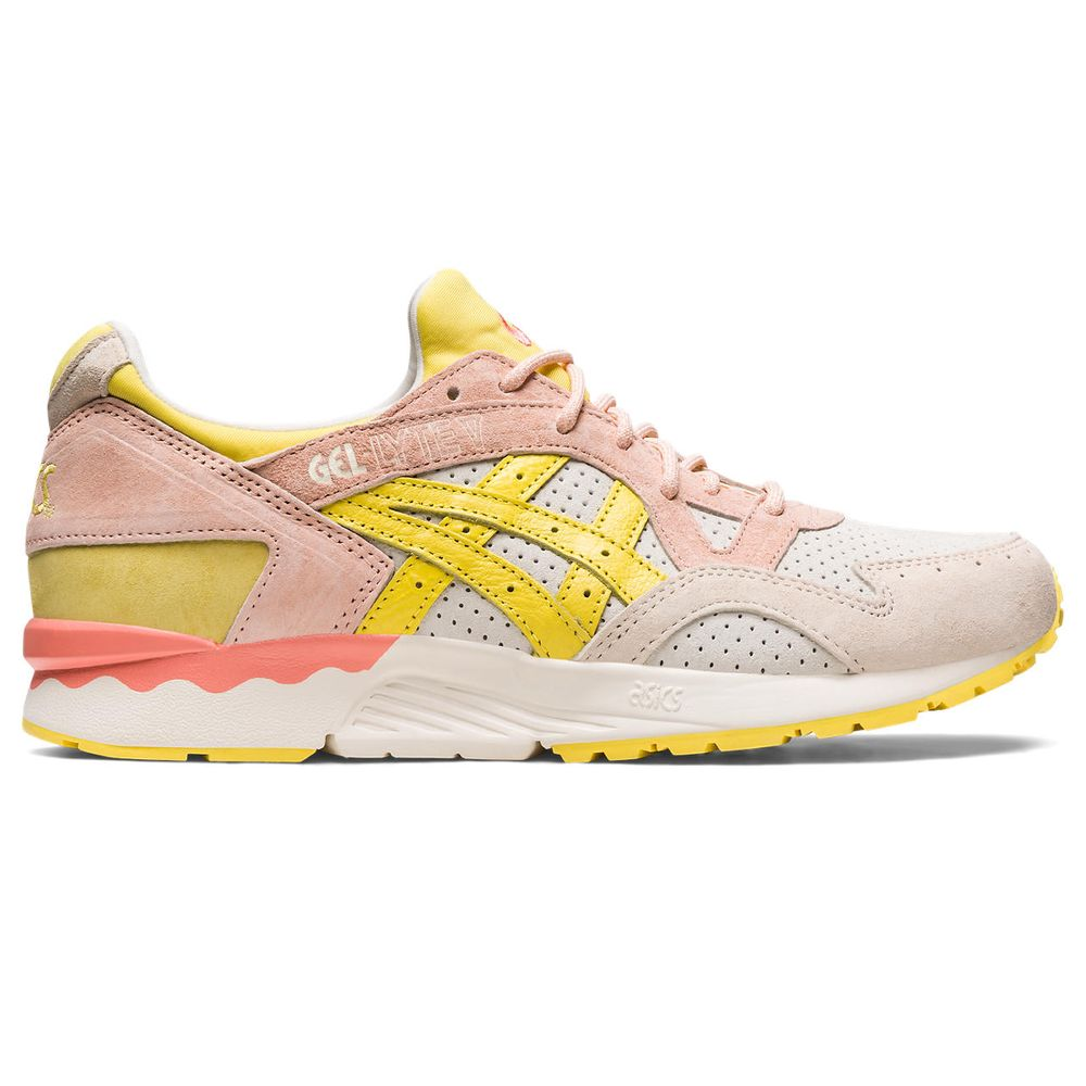 Tênis ASICS GEL-Lyte V - Unissex - Rosa e Amarelo Tênis ASICS GEL-Lyte V - Unissex - Rosa e Amarelo