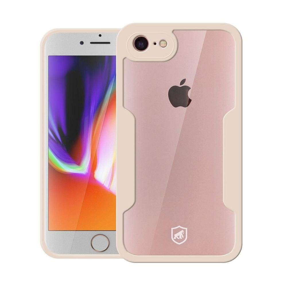 Capa 360 para iPhone 7/8/ SE 2e3-Rosa-Frente e Verso-Gshield