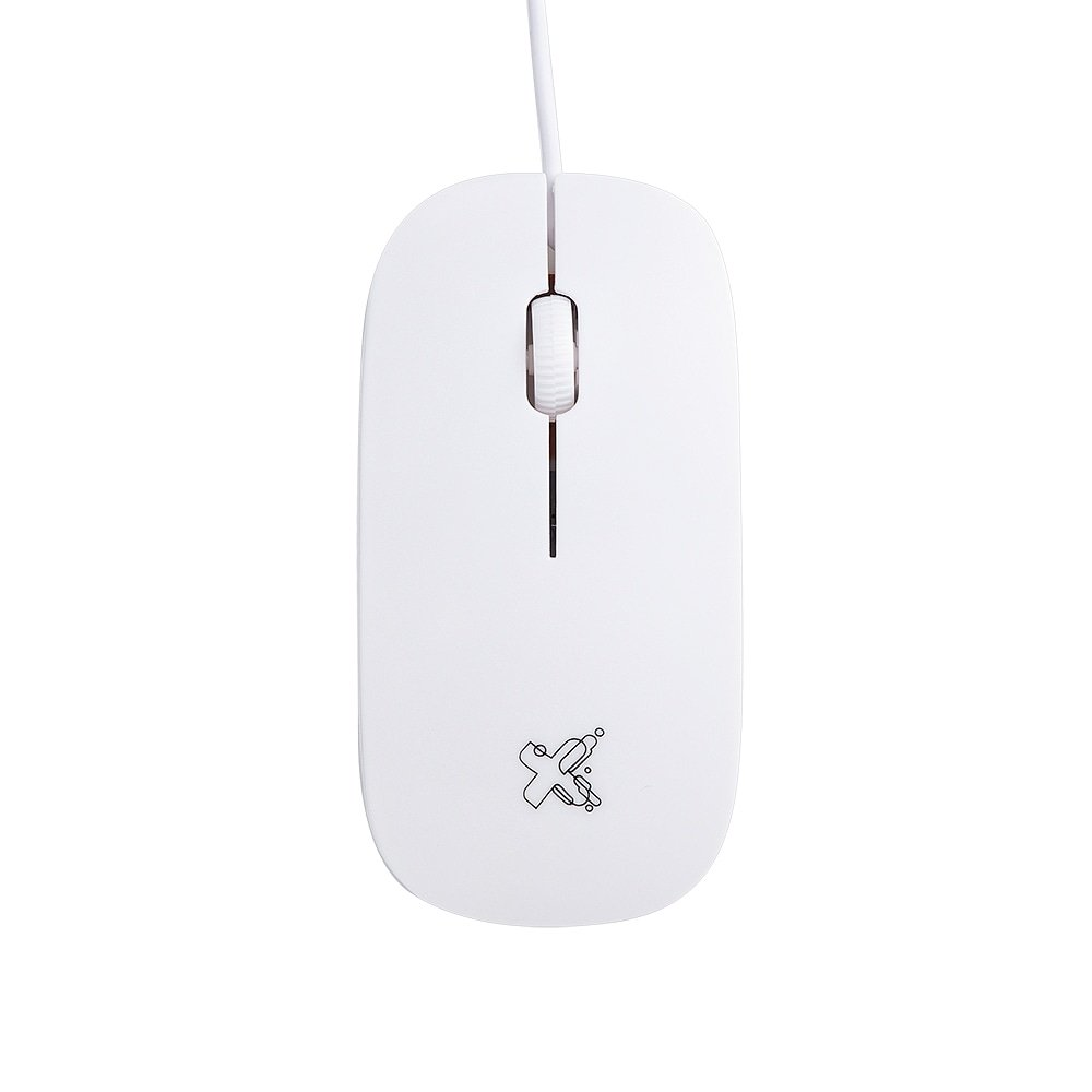 Mouse Maxprint Surface 1.200 DPI com fio, USB 2.0, Branco