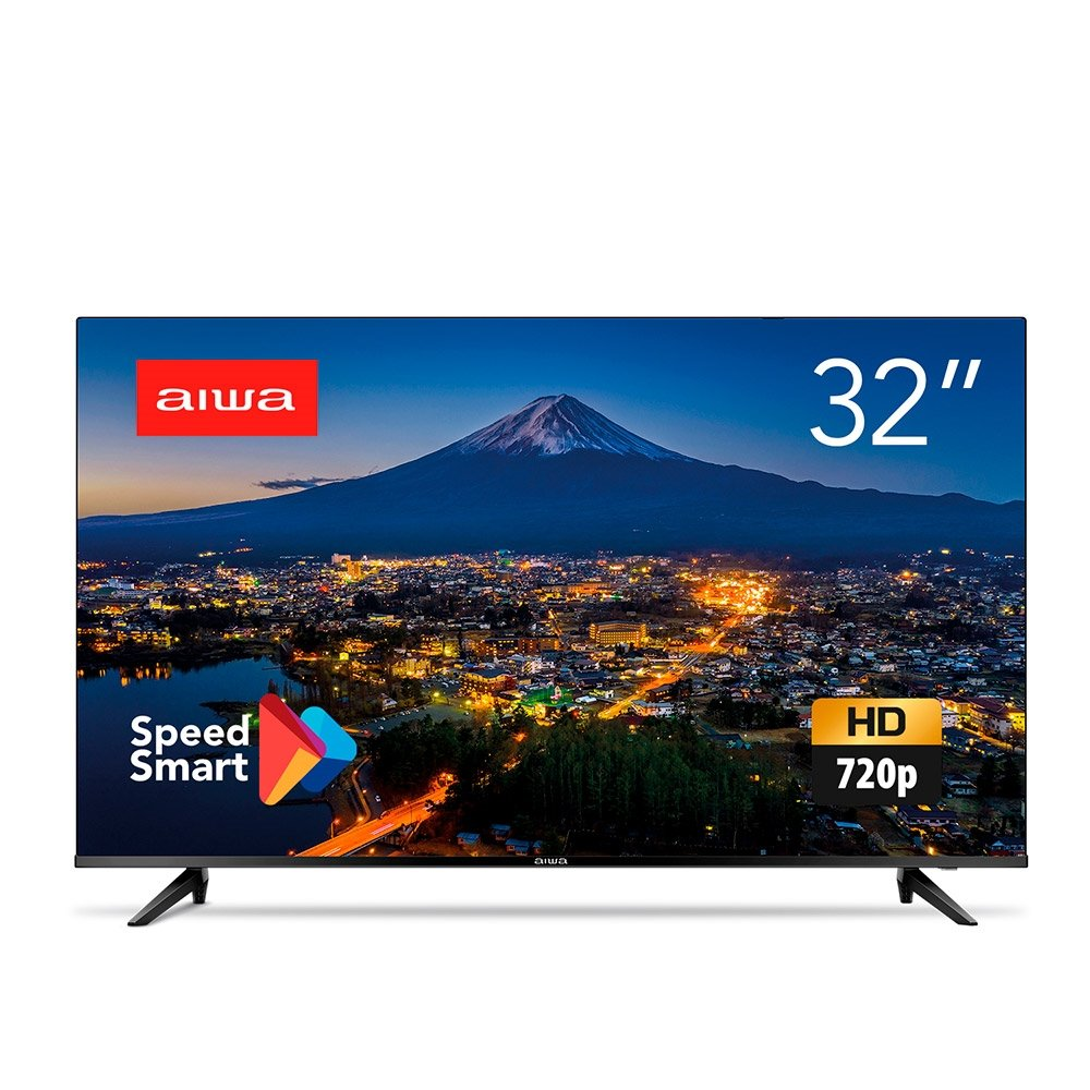 Smart TV DLED 32" AIWA AWS-32BL1 HDR10 com Wi-Fi, 2 USB, 3 HDMI, Processador Quad Core, Dolby Aúdio, 60Hz