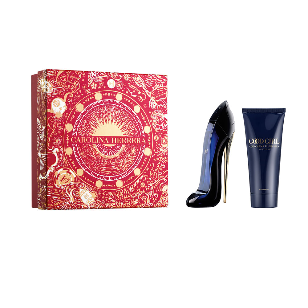 Kit carolina herrera good girl eau de parfum 80ml e creme corporal 100ml Kit carolina herrera good girl eau de parfum 80ml e creme corporal 100ml