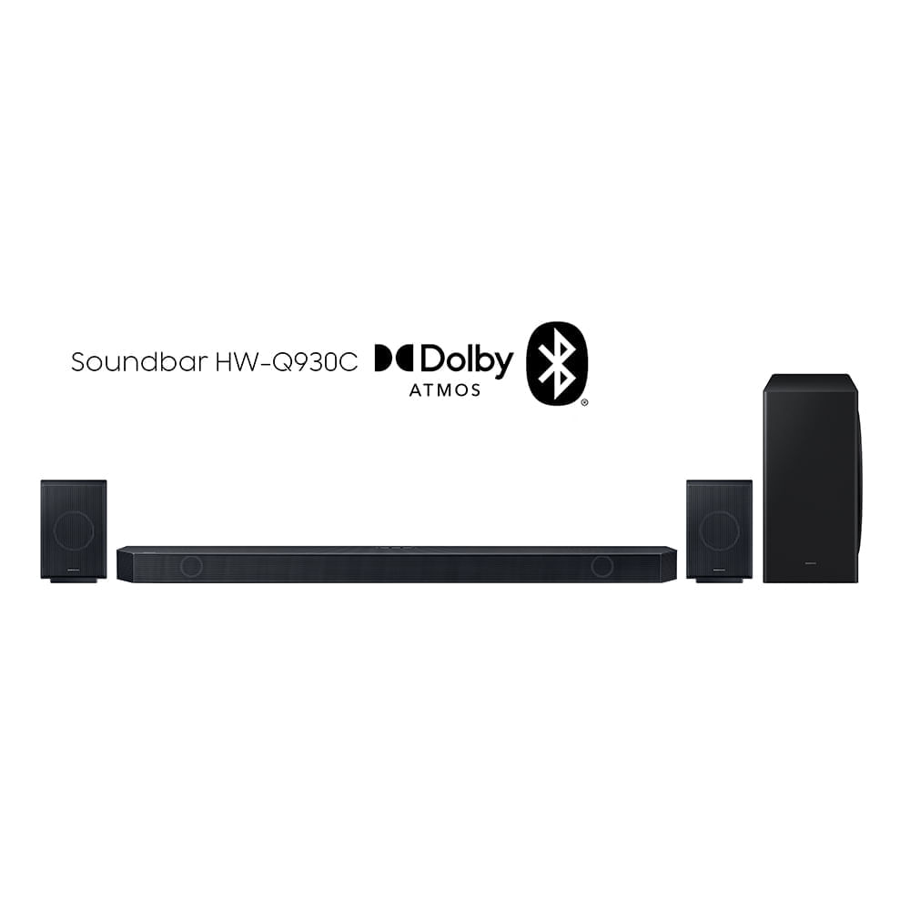 Soundbar Samsung HW-Q930C,Wireless Dolby Atmos, Sincronia Sonora e Alexa integrado - Preto